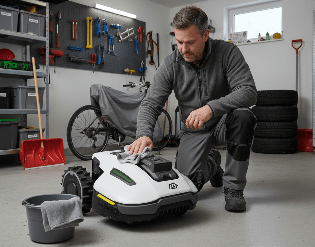 Mähroboter Winterpflege: So überwintern Sie Ihren Roboter richtig