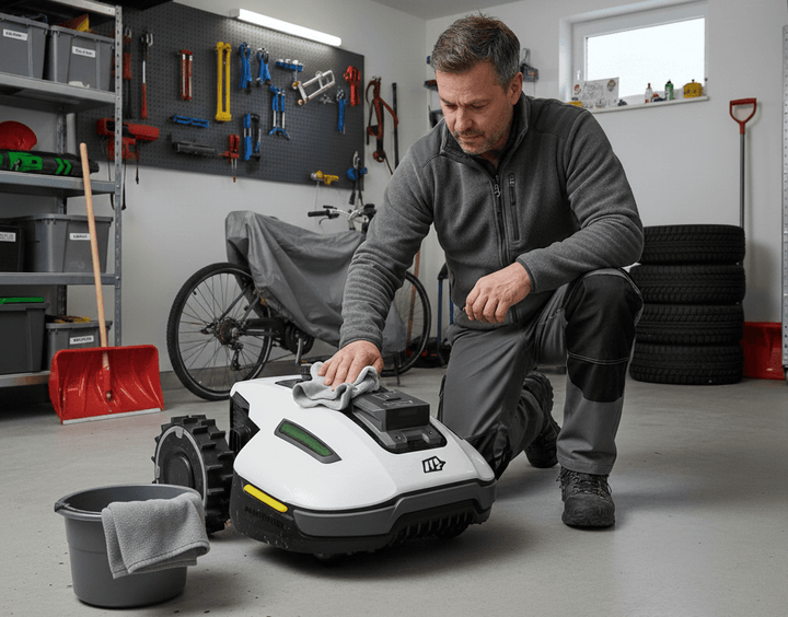 Mähroboter Winterpflege: So überwintern Sie Ihren Roboter richtig