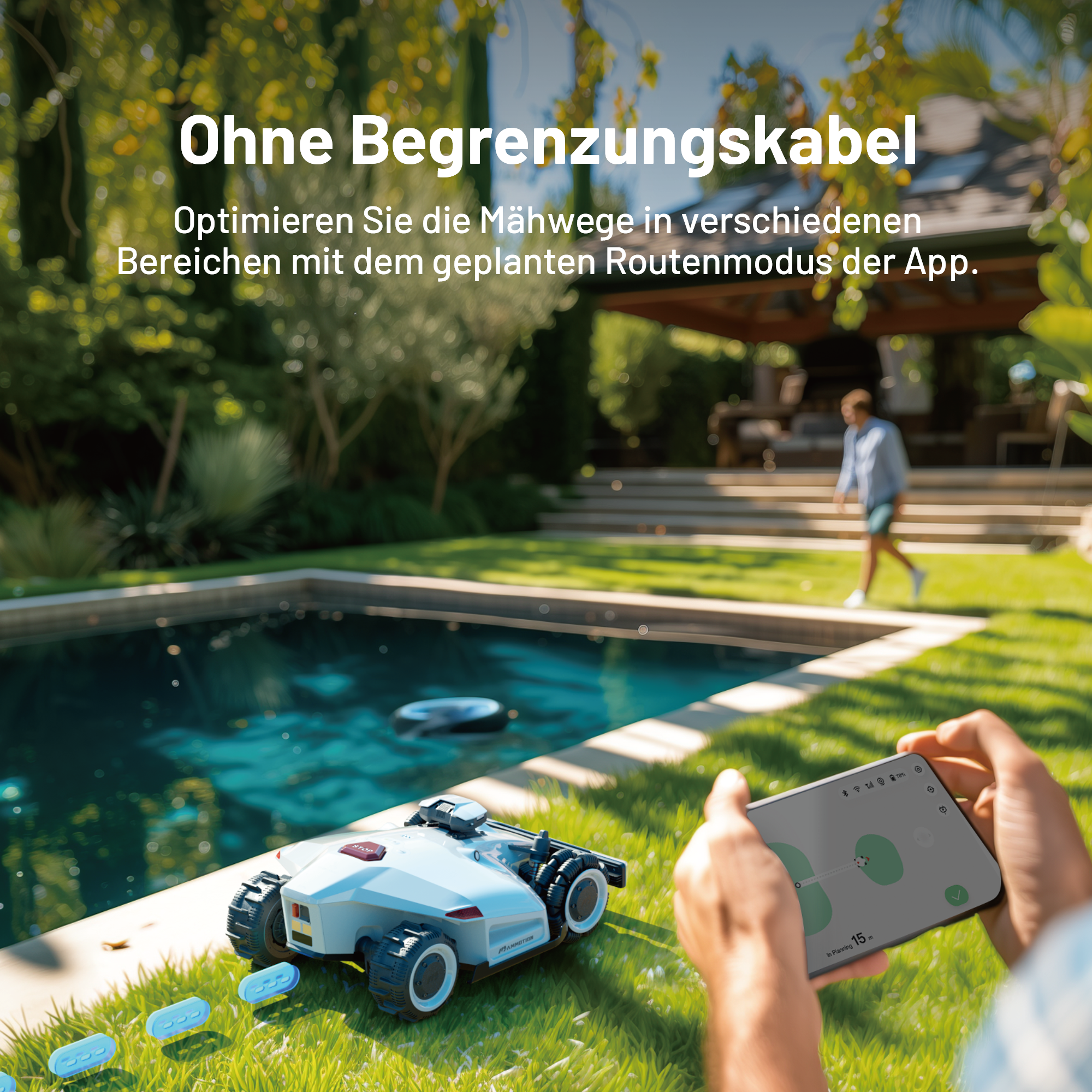 LUBA 2 AWD 1000: Mähroboter ohne Begrenzungskabel