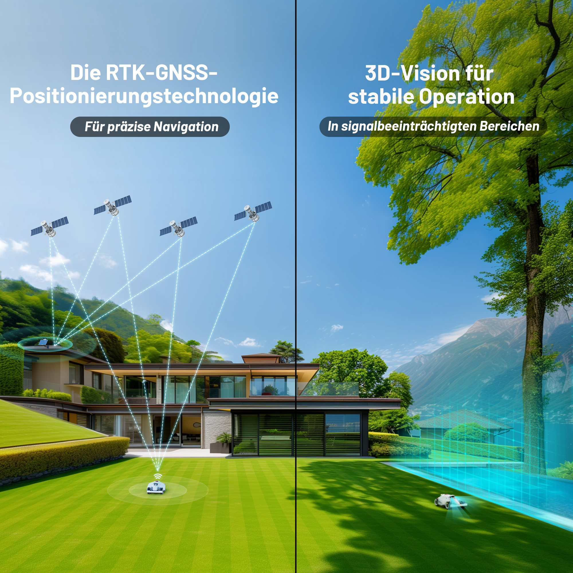 LUBA 2 AWD 1000: Mähroboter ohne Begrenzungskabel
