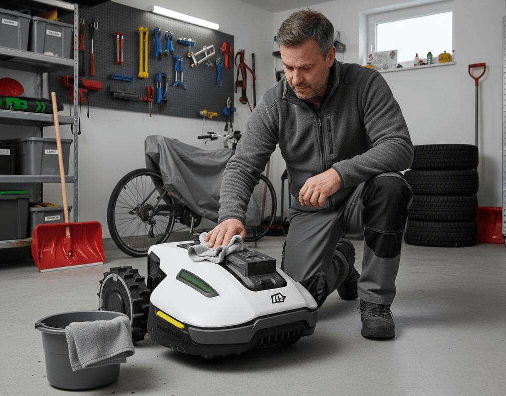 Mähroboter Winterpflege: So überwintern Sie Ihren Roboter richtig