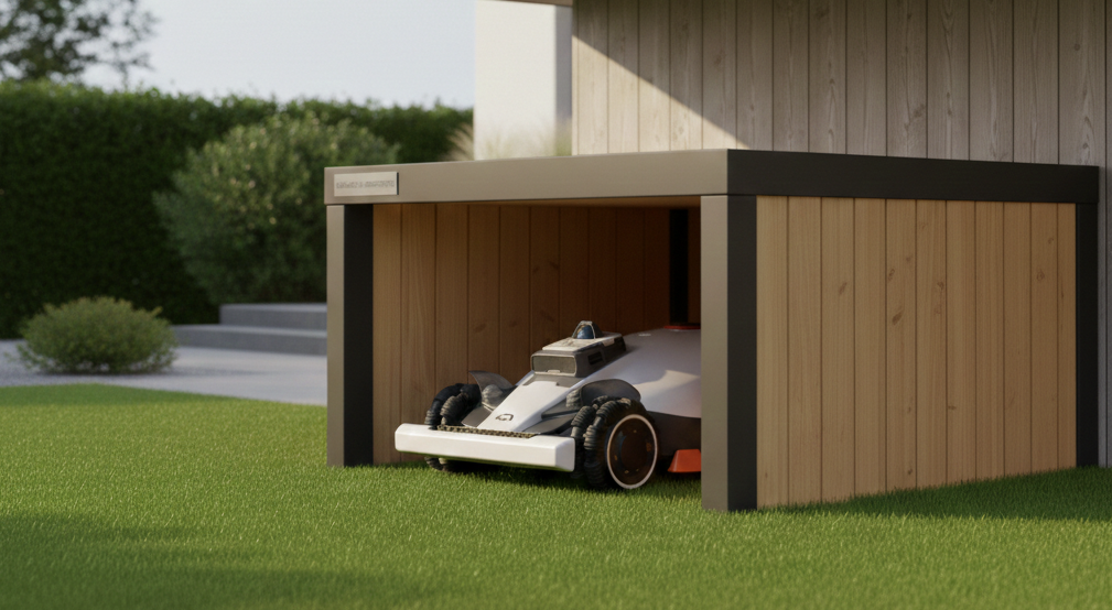 mähroboter garage 