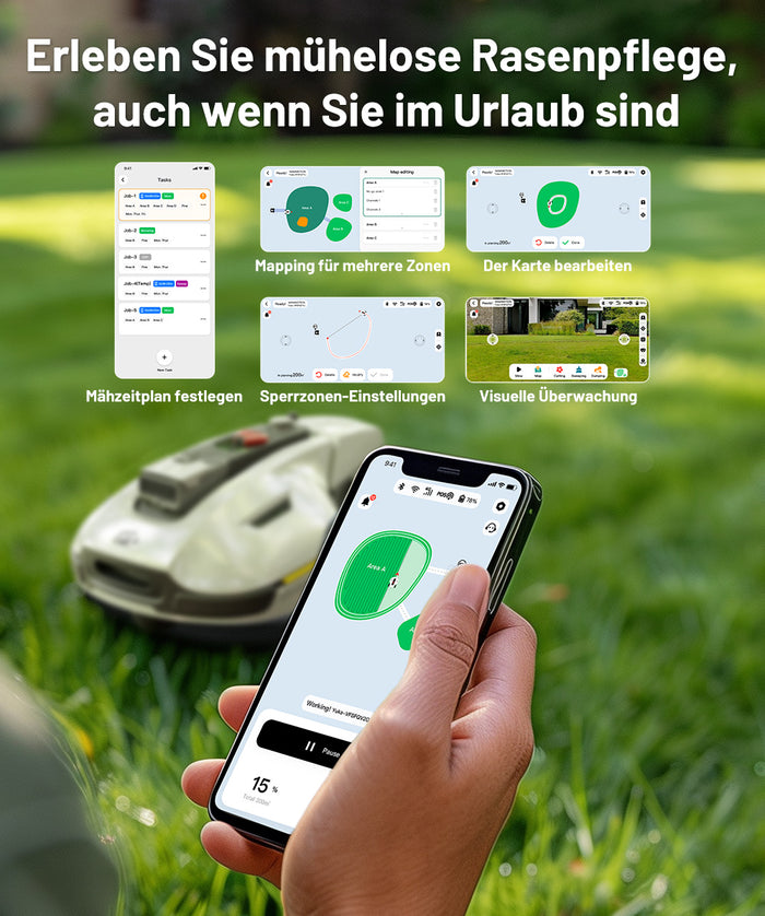 YUKA 2000 Mähroboter mit GPS ohne Begrenzungskabel Mammotion DE