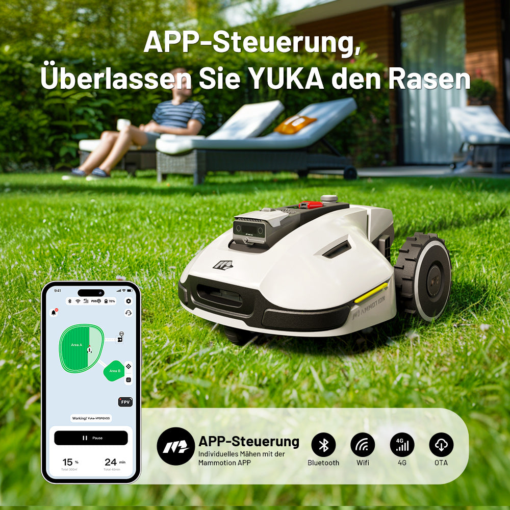 YUKA 2000: 3D Vision Positionierung Mähroboter ohne Begrenzungskabel