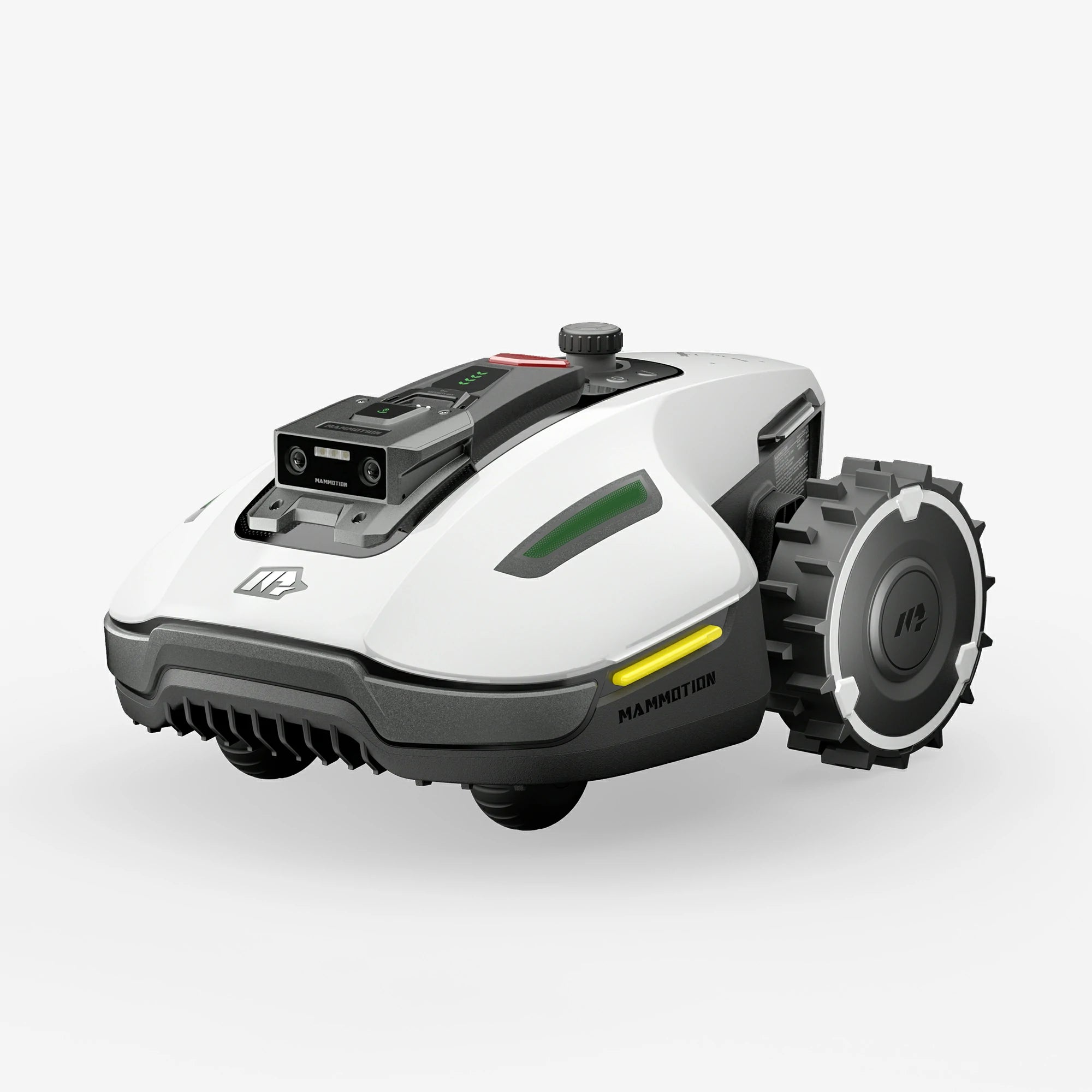  yuka mini robot mower side view white