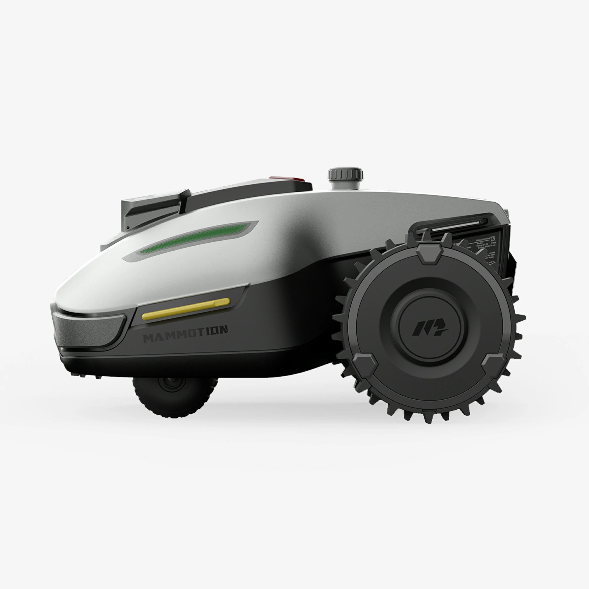  yuka mini robot mower side view grey