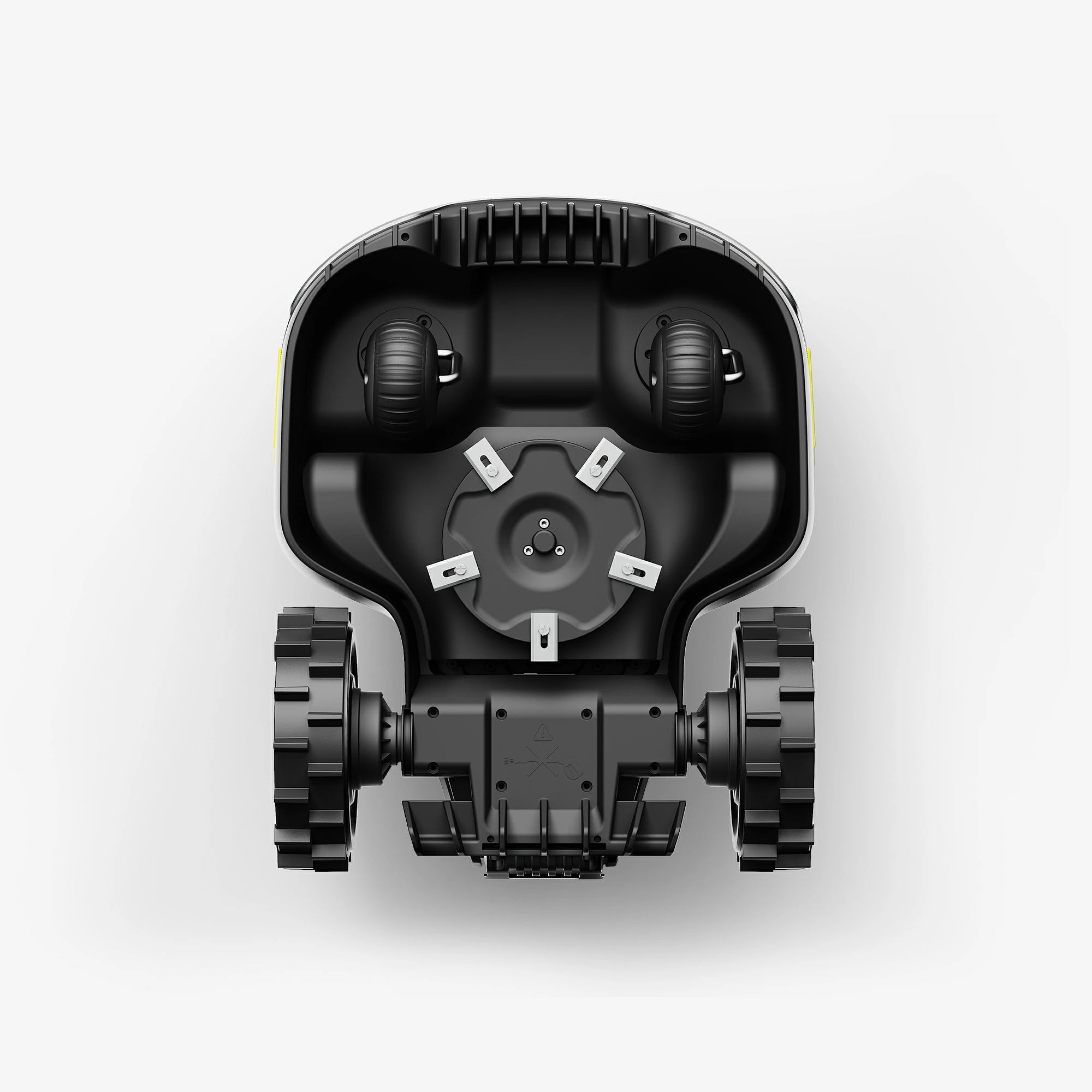  yuka mini robot mower bottom view