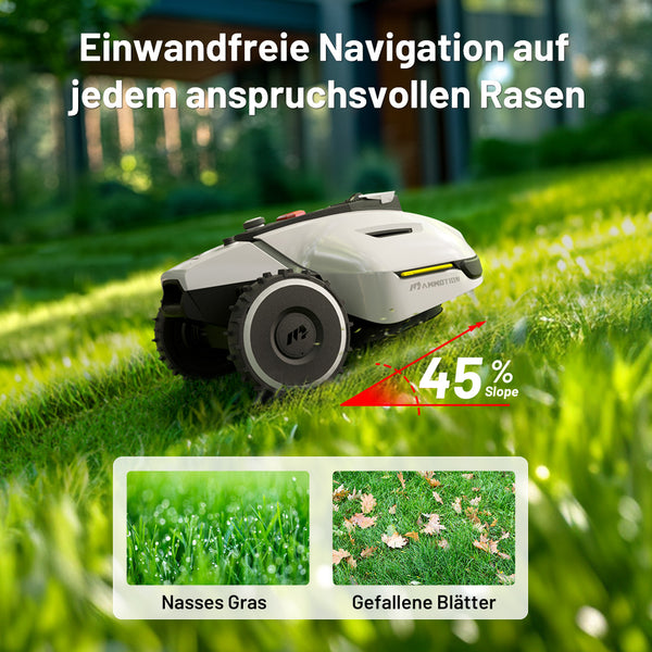 Mammotion YUKA 2000 Mähroboter Ohne Begrenzungskabel mit Kehrfunktion