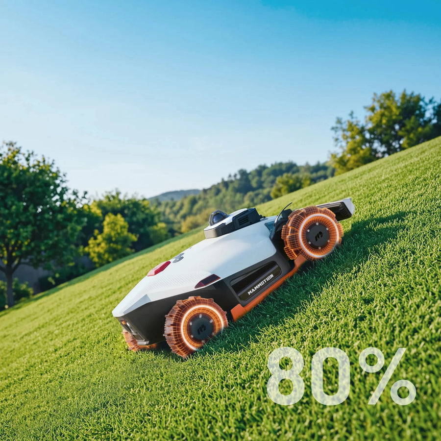 Steigfähigkeit für Steigungen bis 80 % (38,6°)